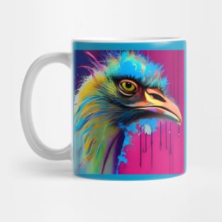 Colorful Emu Head Mug